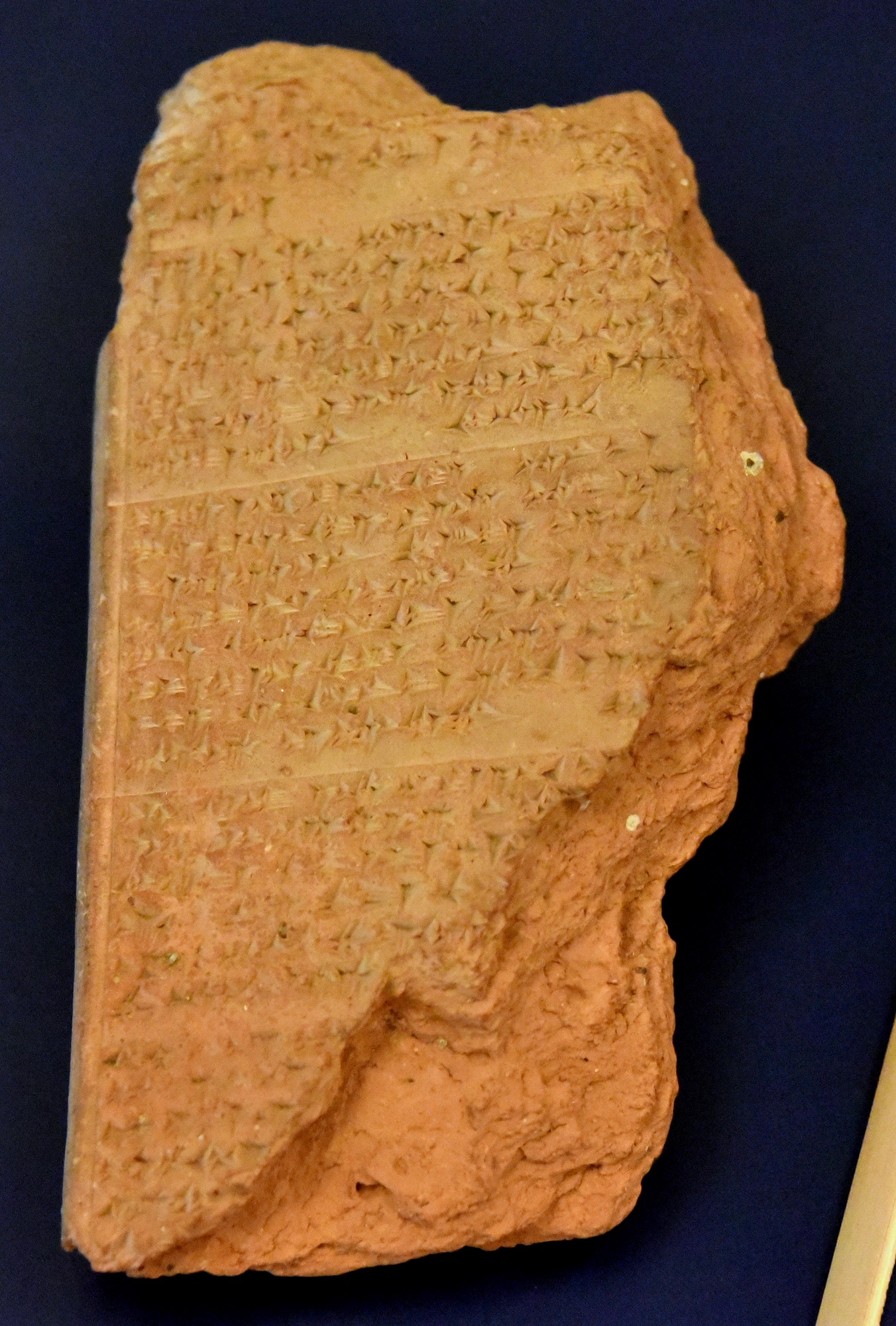 Clay tablet of the Epic of Gilgamesh from Hattusa, Neues Museum Berlin