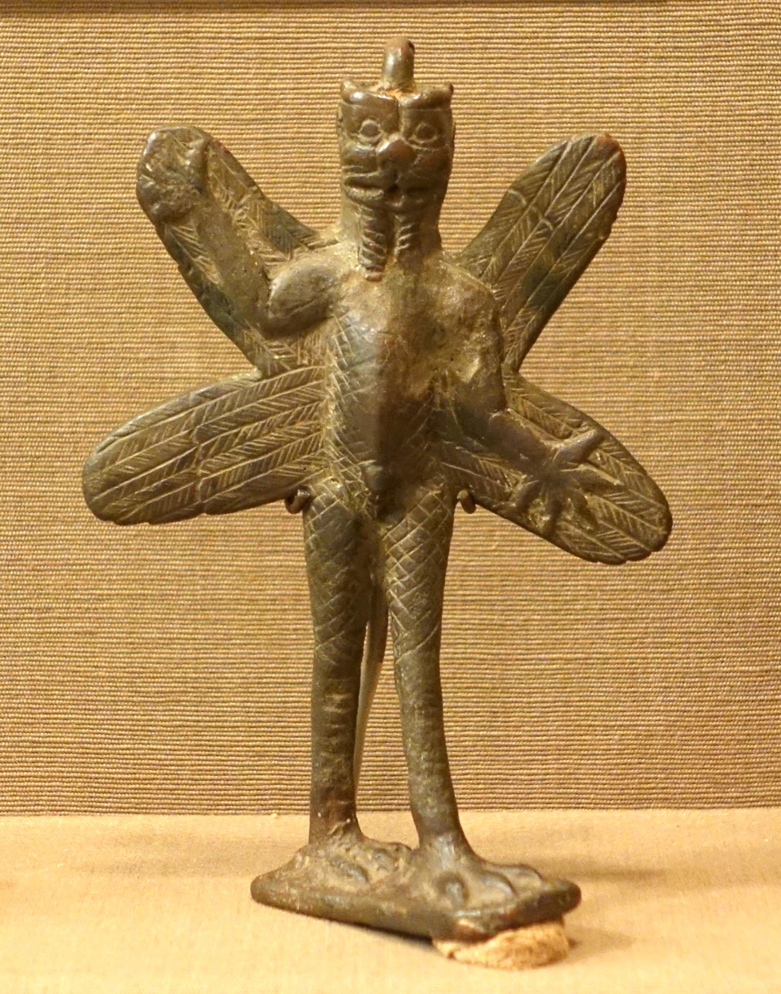Bronze figurine of the demon Pazuzu, Oriental Institute Museum