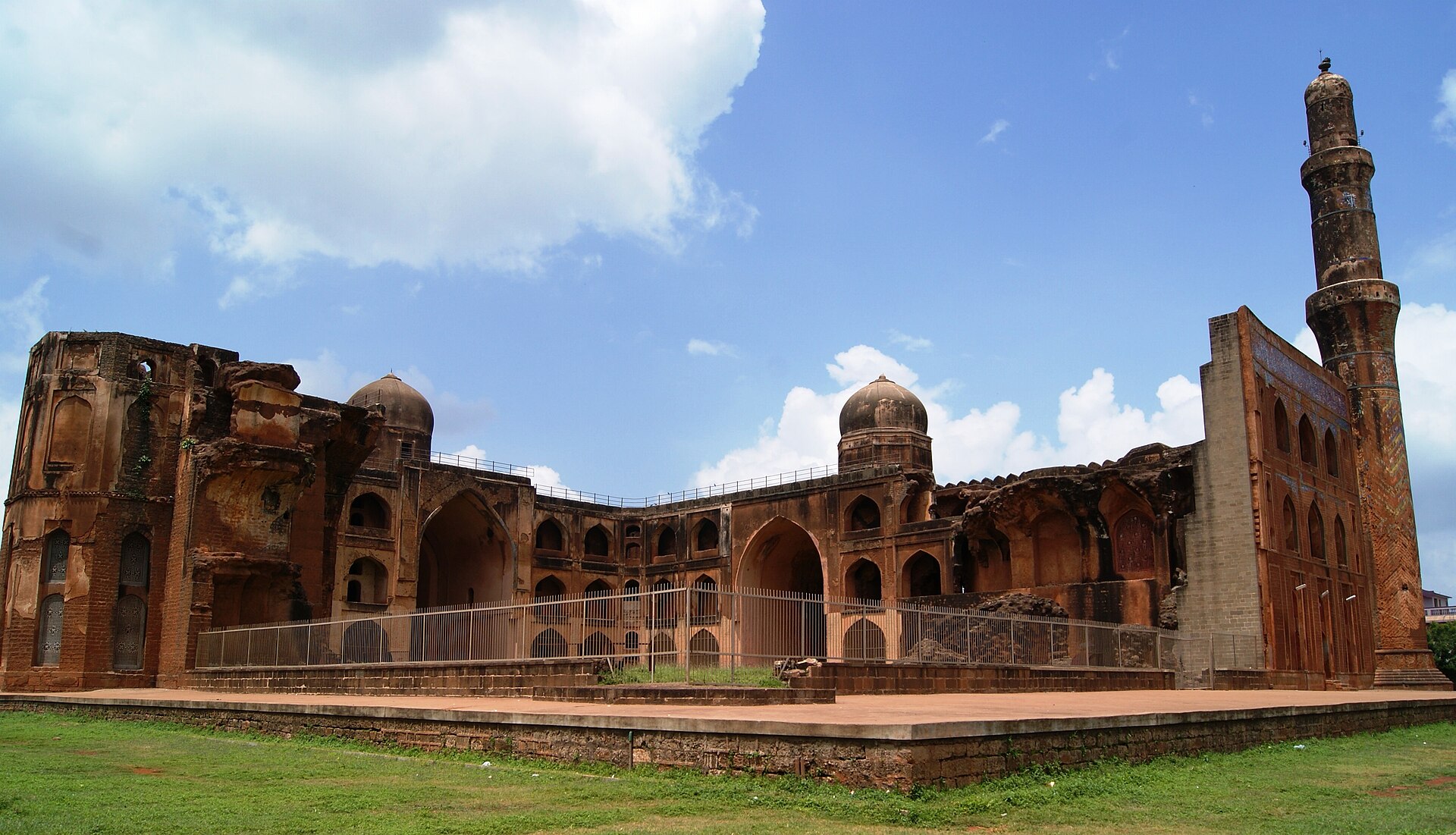 The Mahmud Gawan Madrasa, Bidar — a centre of learning, half-ruined.