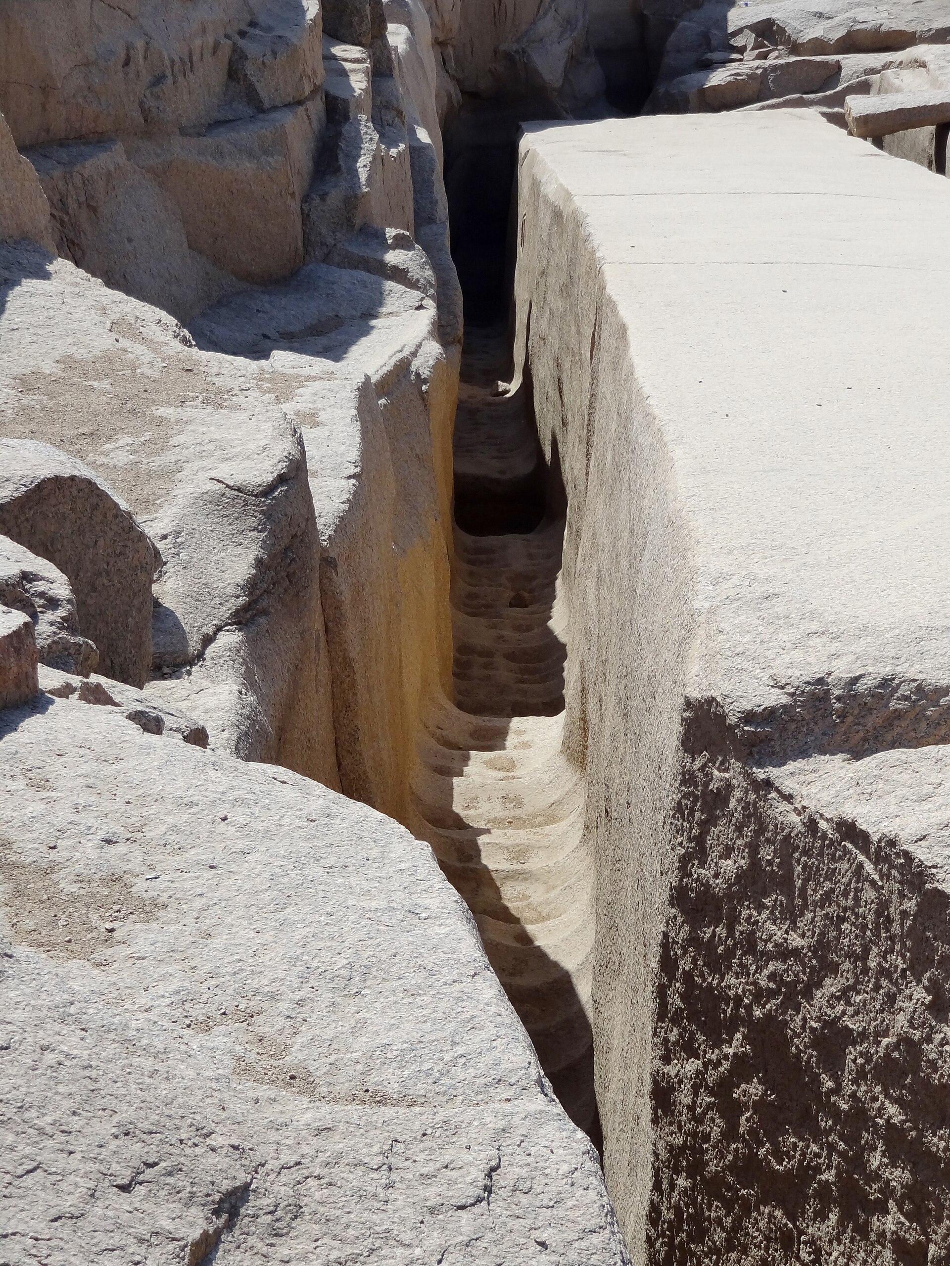 The Unfinished Obelisk — the largest ever attempted, abandoned mid-cut.