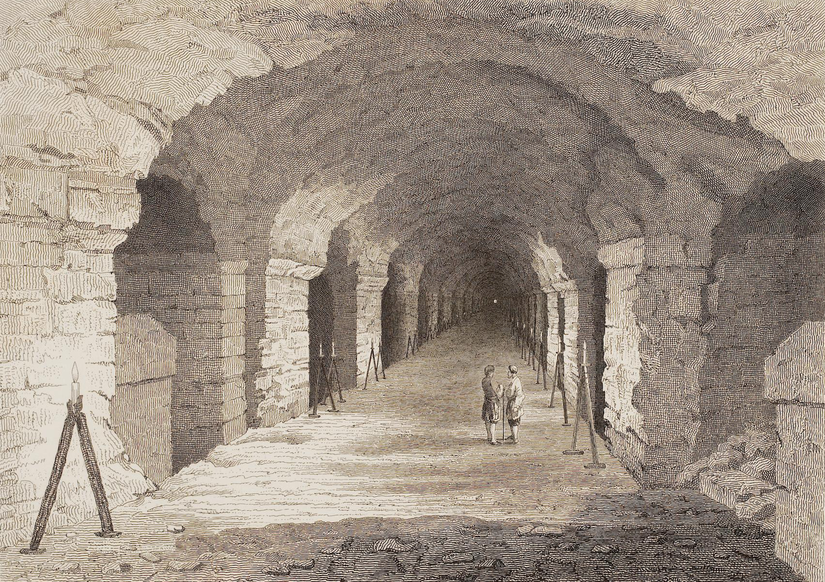The Serapeum boxes — single blocks cut to optical-flat tolerances.