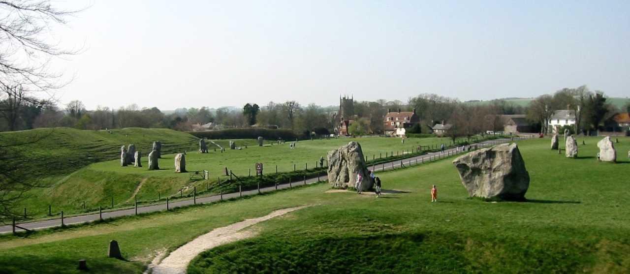 Avebury — the great henge the village grew up inside.
