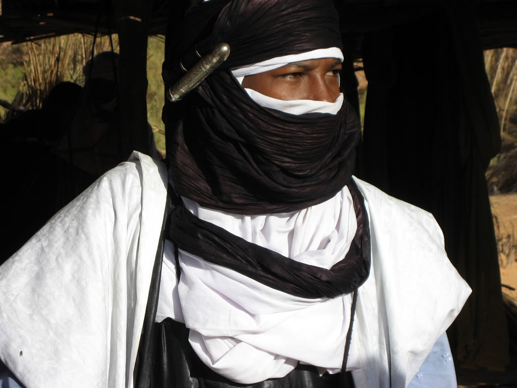 The Tuareg veil — the desert's own people.