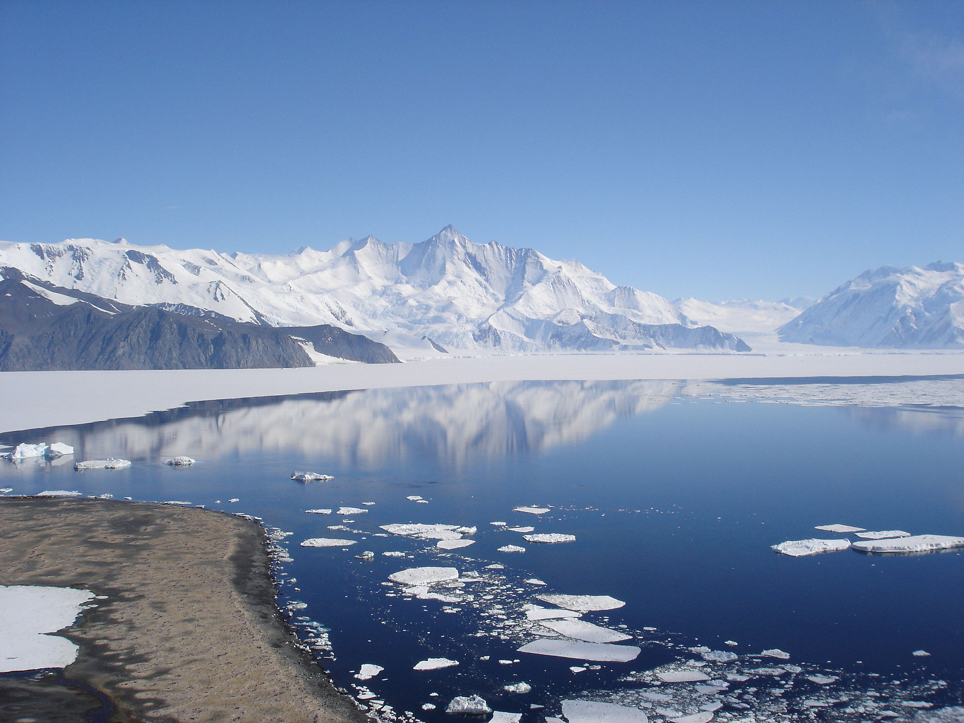 The Transantarctic range — the edge of the unmapped.