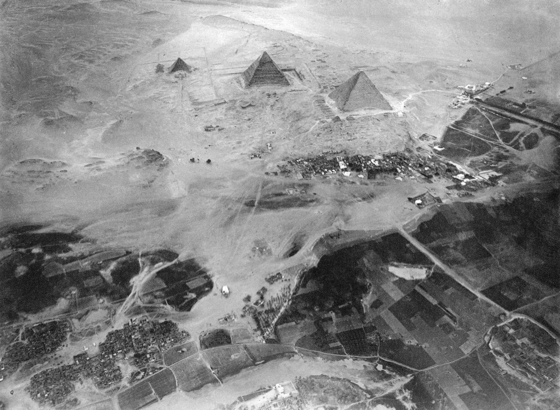 Giza pyramids.