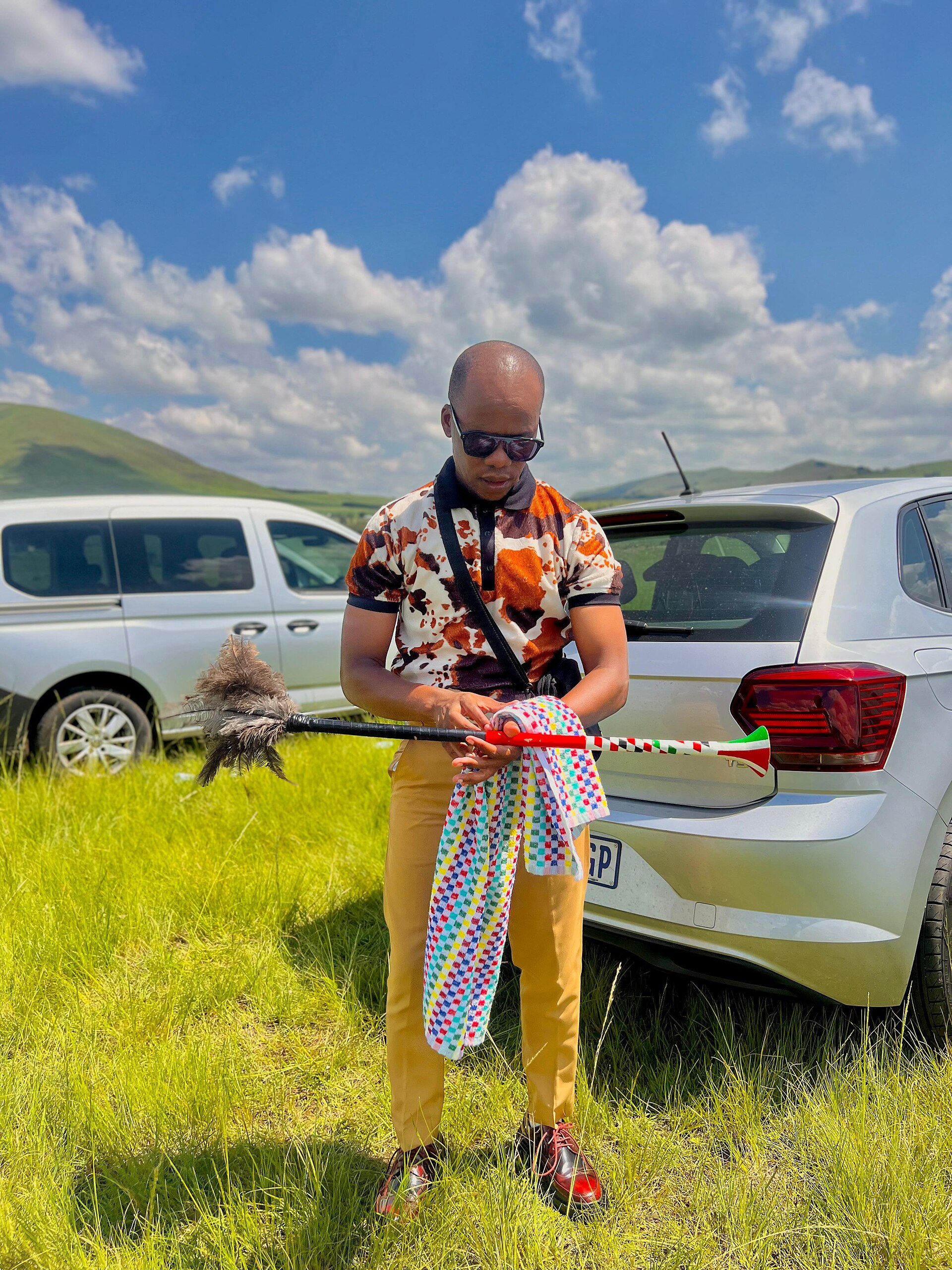 Zulu ceremonial dress.