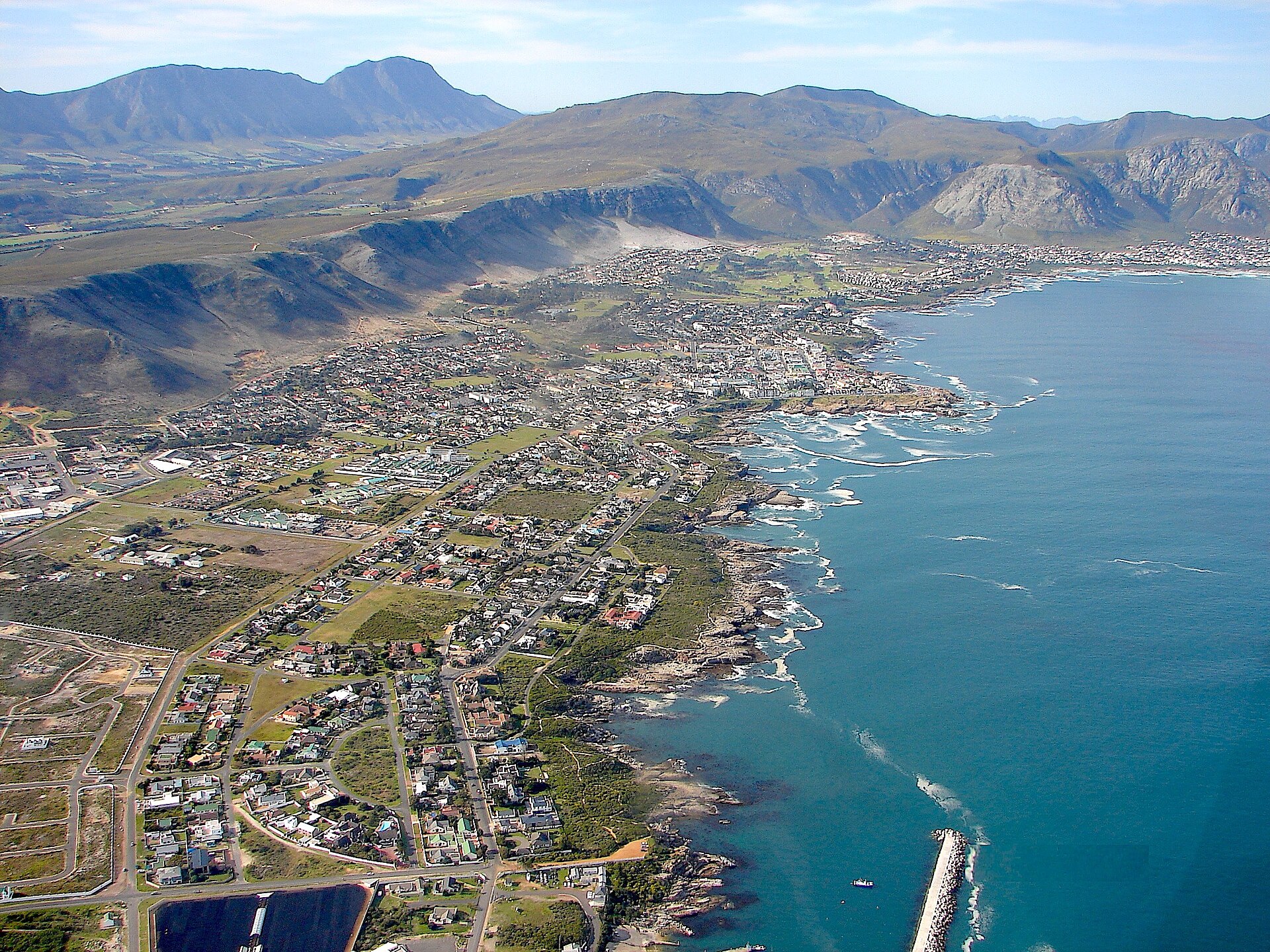 Coastline at Hermanus, Walker Bay.