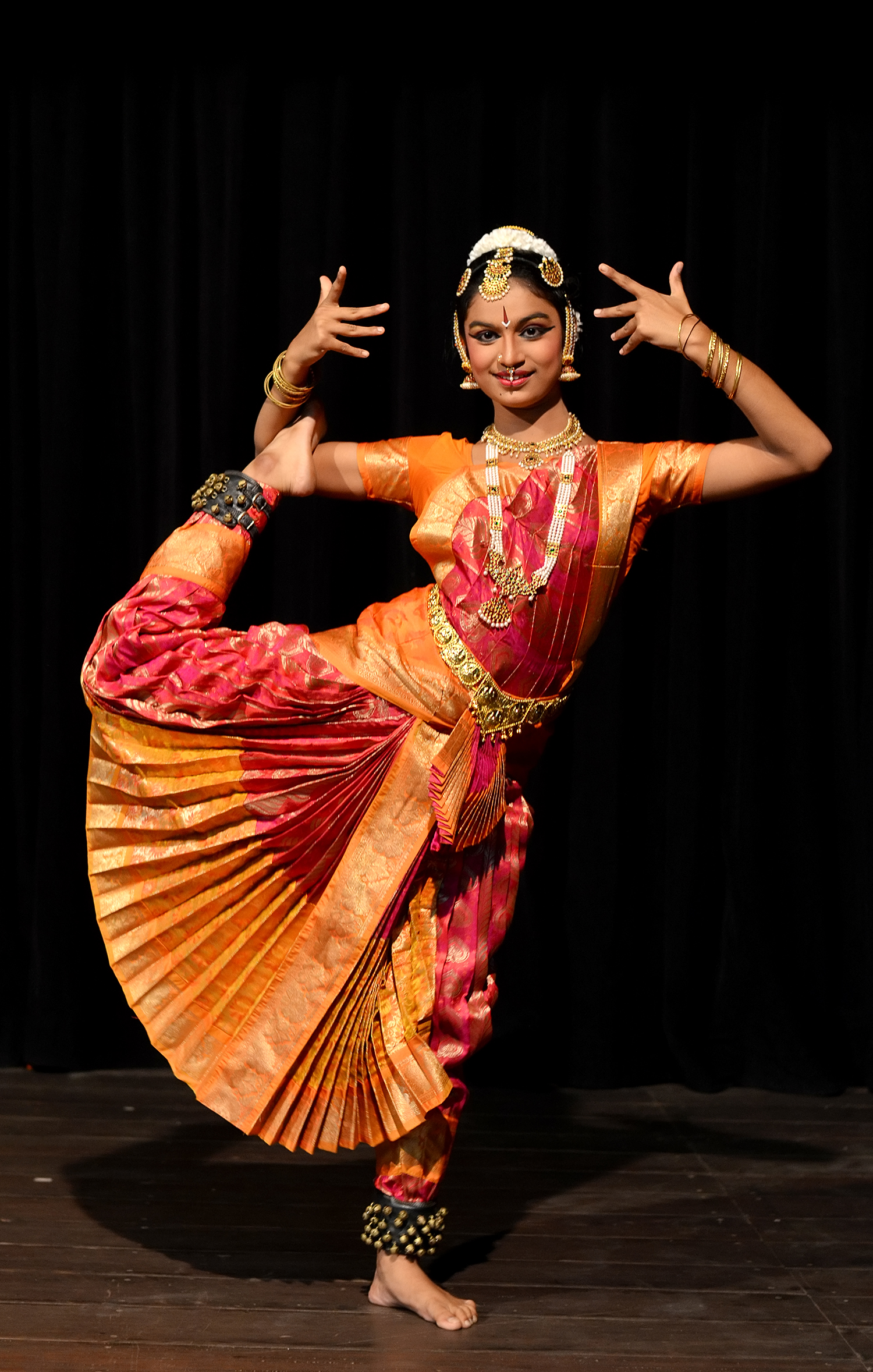 Bharatanatyam performance.