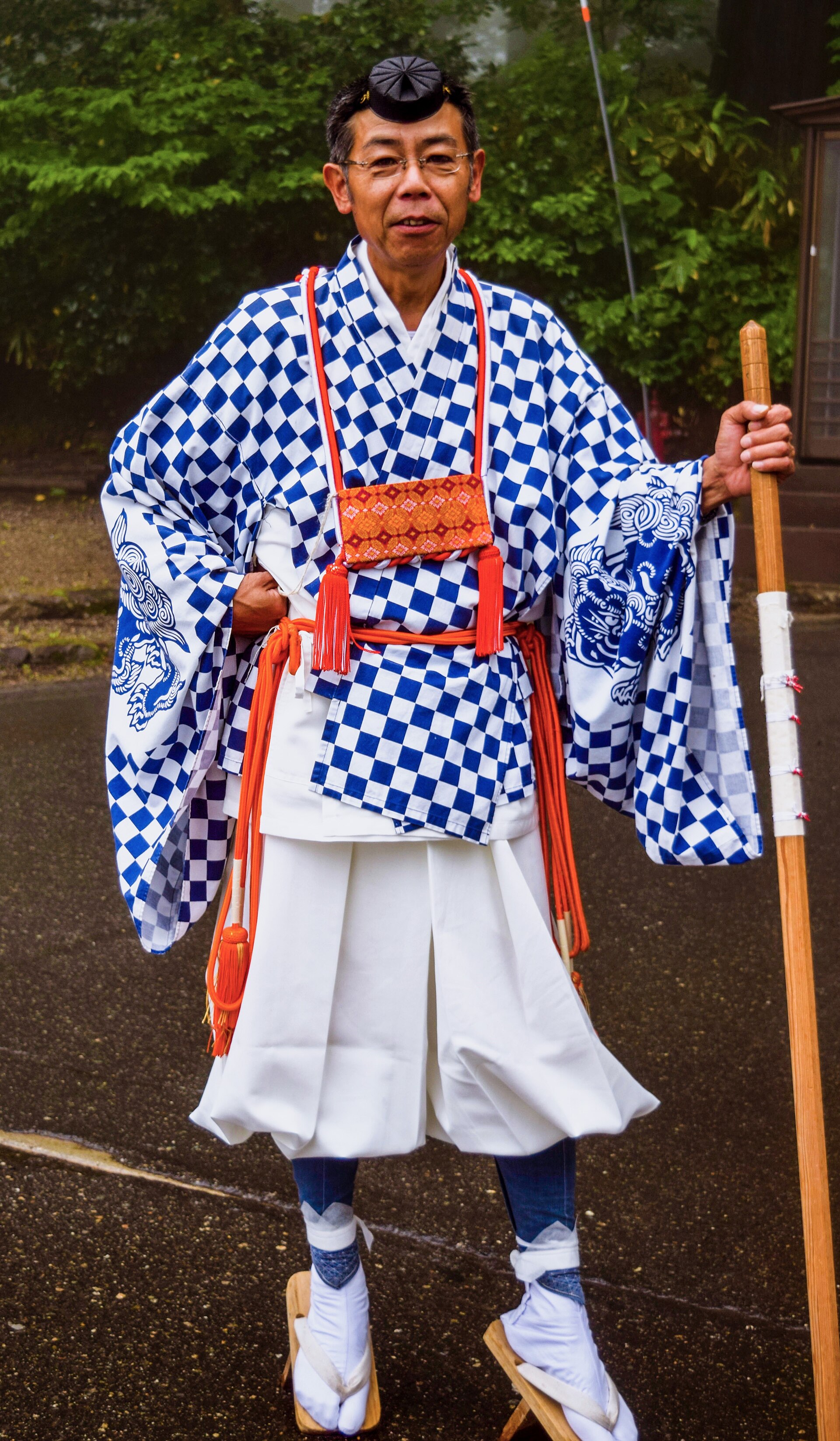 A yamabushi mountain ascetic — a near-extinguished living path, handed on, not graved.