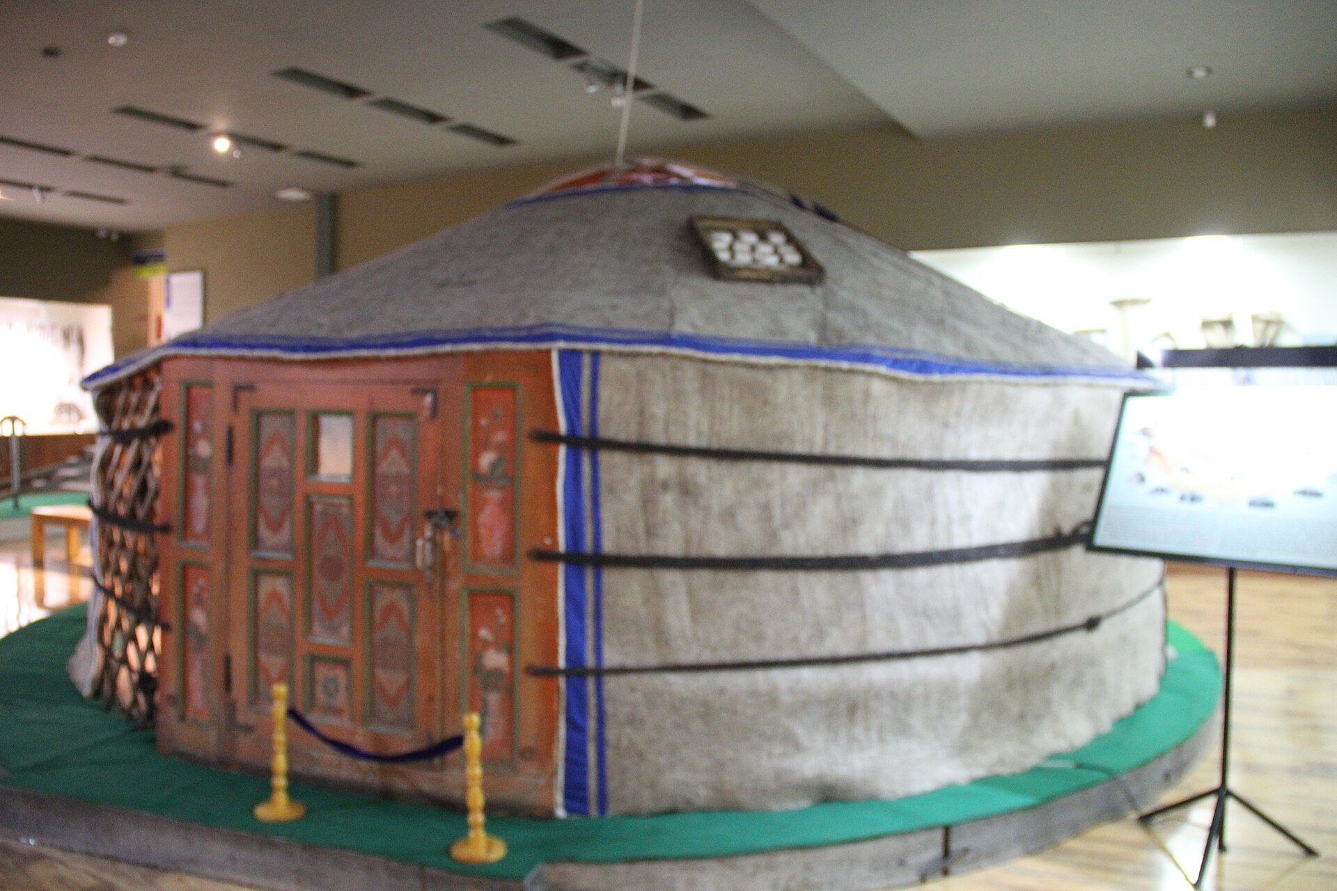 The ger — felt from the herders' own sheep; the sheep are the house, raised in three hours.
